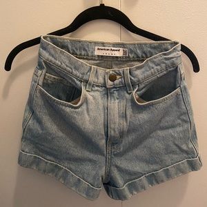 American Apparel Jean Shorts - High waisted